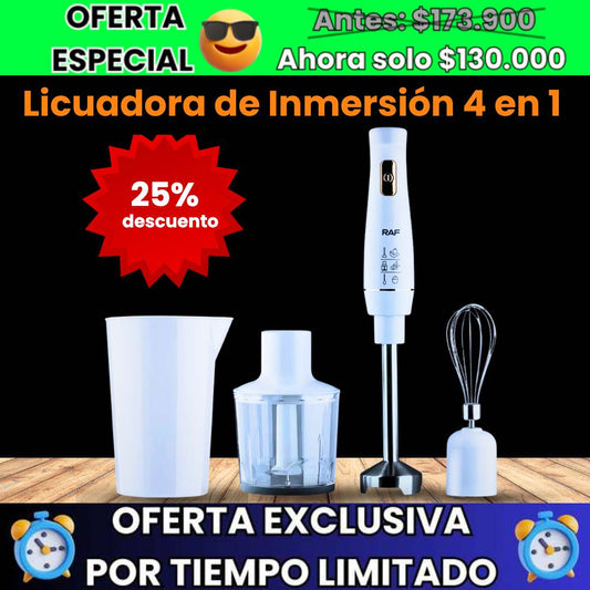 LICUADORA DE INMERSION 4 EN 1