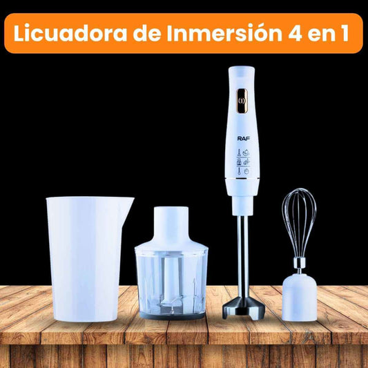 LICUADORA DE INMERSIÓN 4 EN 1 